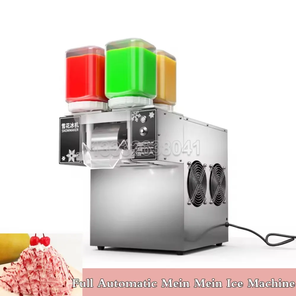 Snow Ice Snowflake Making Machine 3 Seconds Output Snow Ice Machine 4 Flavors Ice Block Dessert Korean Bingsu Machine