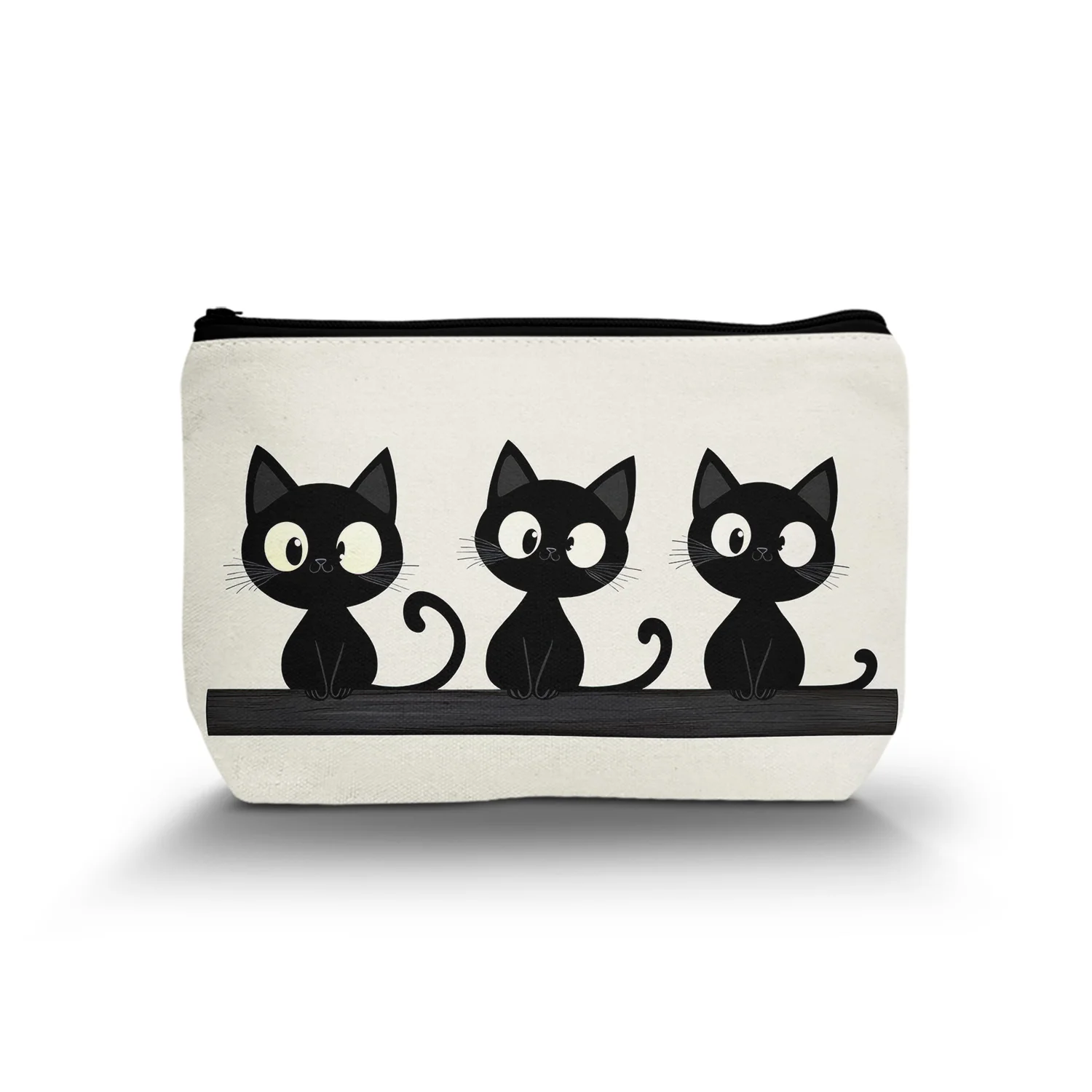 1Pc Animal Cat Makeup Bag For Women Bags Gifts Versatile Bags Reusable Trendy Gifts For Mom Daughter Sister Wife A 8.66X5.51Inch