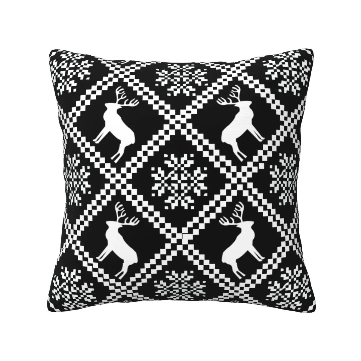 Christmas Deer Dachshunds Sweater Pattern Soft fabric decorative cushion Drop Shipping Digital printing 50x50cm sofa cushion