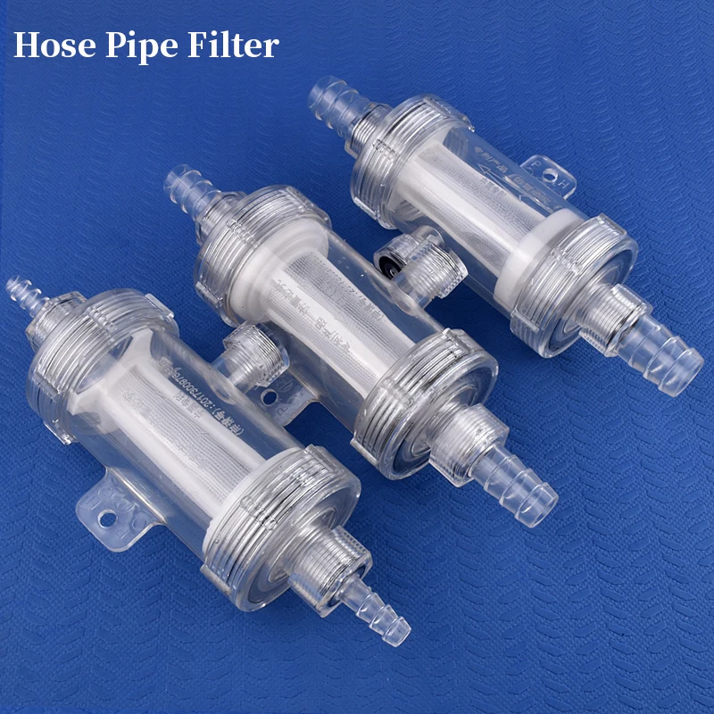 12mm~25mm Soft Hose Pipe Filter Aquarium Fish Tank Transparent Garden Irrigation Antifreeze Filter Car Brake Filter Accessoires