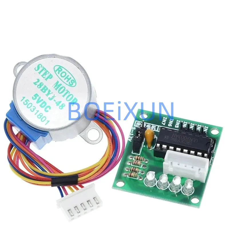 5V 12V 4-Phase 28BYJ-48 DC Gear Step Stepper Motor+ULN2003 Driver Board ULN2003 PIC MCU DIY