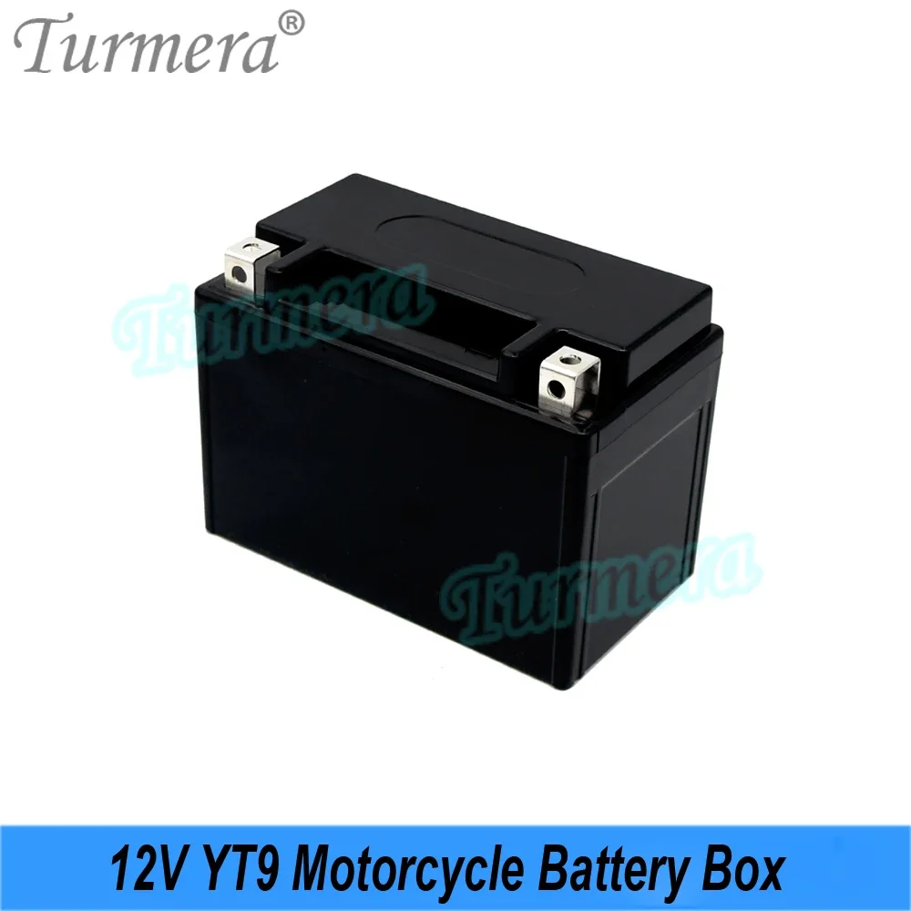 Turmera 12V 9A YT9 Motorcycle Battery Storage Box for Replace 12V Lead-Acid Battery Use(only Empty Box,No Battery)