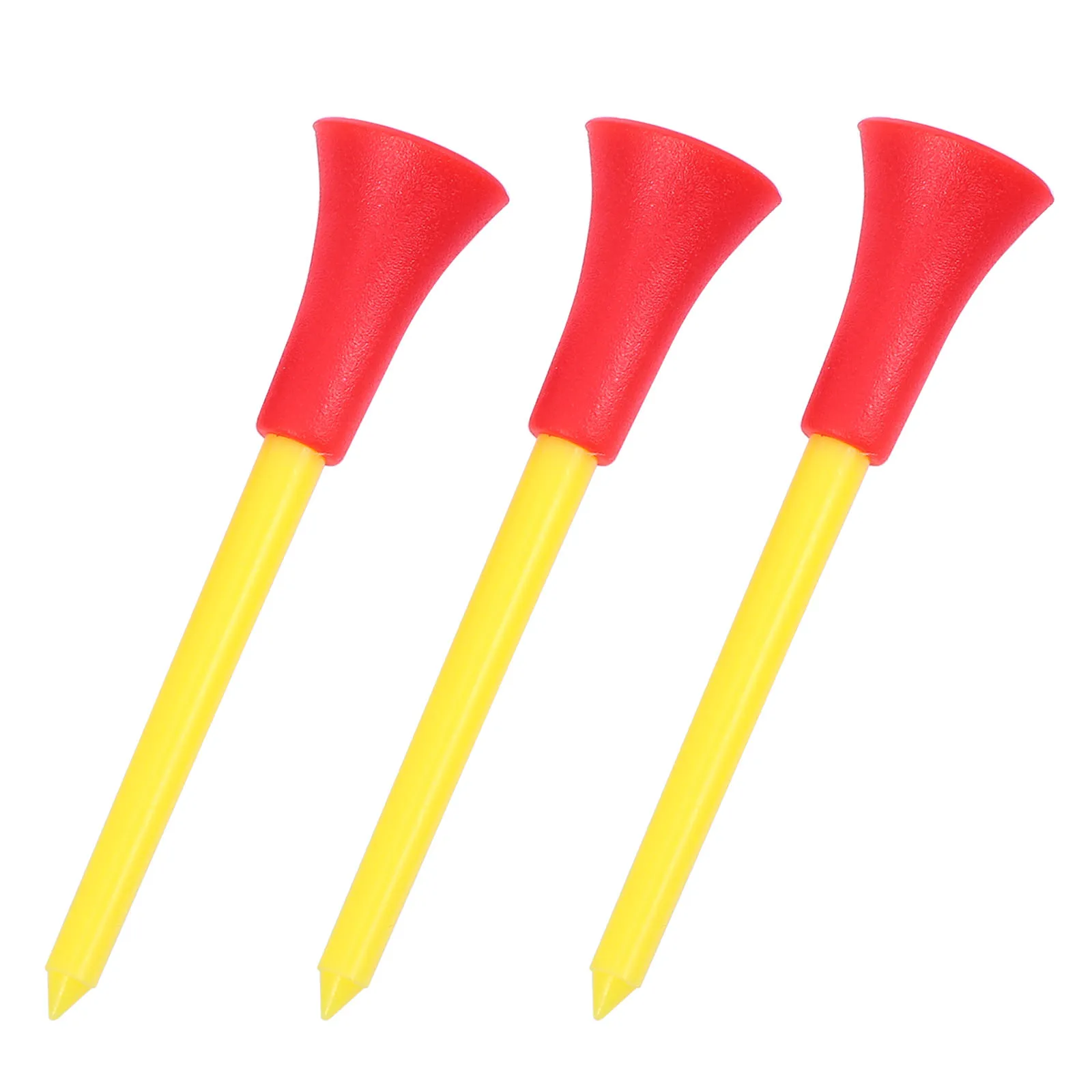 

10 pcs Golf 83mm Plastic Colored Holders Durable Lightweight Portable Golfs Tees Golfing Accessories Ball Stand Rack