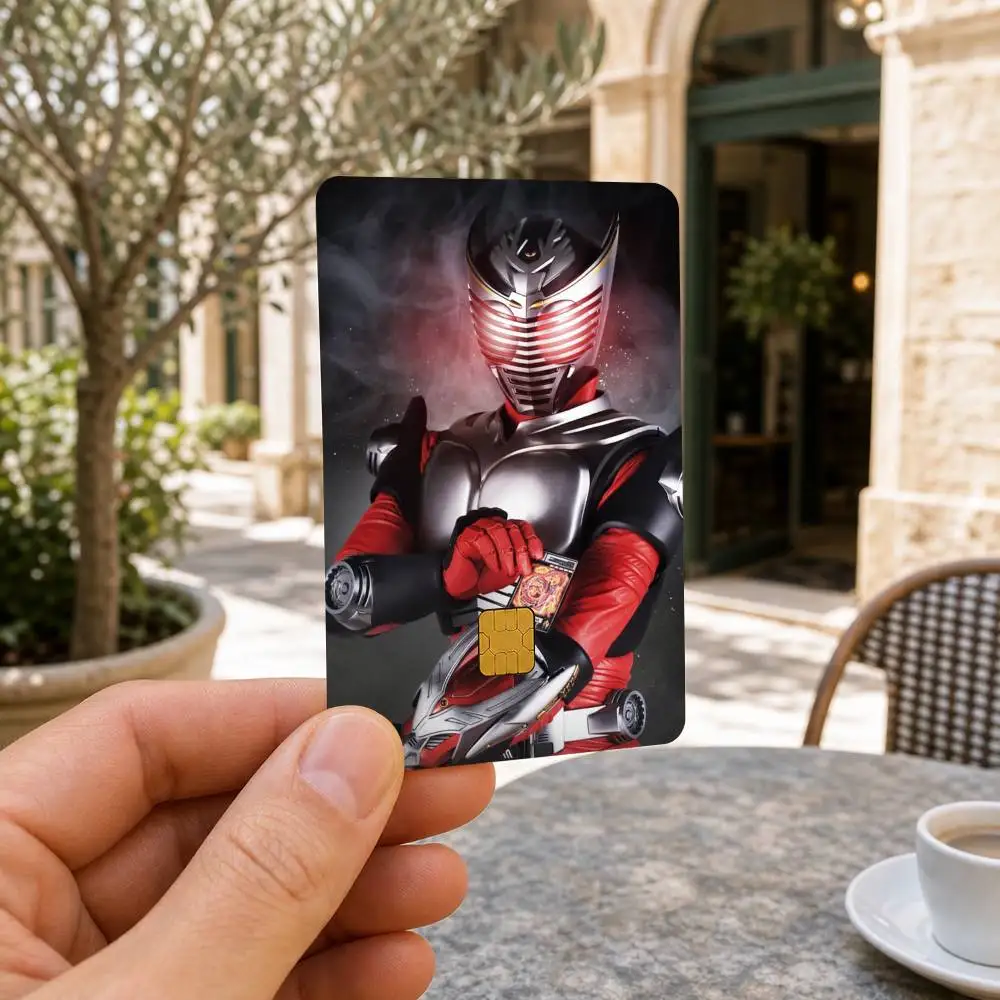 K-Kamen R-Rider R-Ryuki Waterproof Bank Card Sticker Skin for Credit Debit Chip Cards Decorative Cover Film