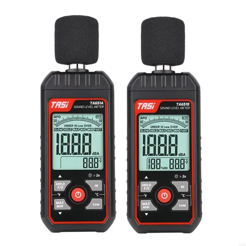 57QF Mini Digital Sound Level Meter Loggers 30-130dB AudiosNoise Measuring Instrument Mini DBMeter Environmental Tester Alarm