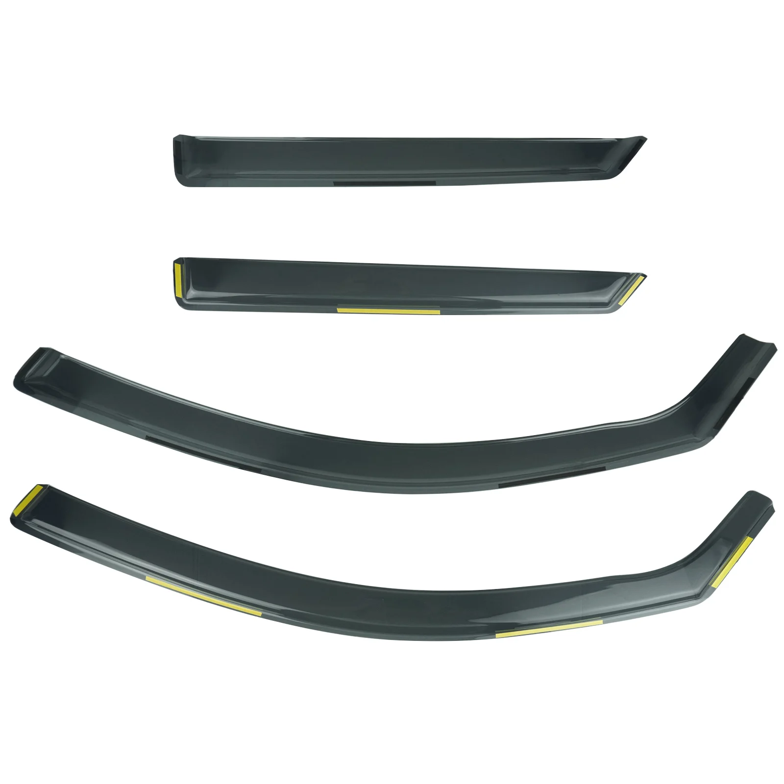 For Audi A1 MK2 GBA 2019-2026 Hatchback 5 Door Tint Tea Translucent Wind Rain Sun Guard Deflectors Window Edgevisor Protector
