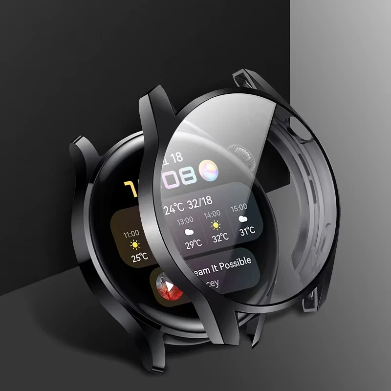 

Защитный чехол для экрана из 2 шт. для Samsung Galaxy Watch 7 6 5 4 40 мм 44 мм, матовый жесткий чехол из ПК + защитный чехол из закаленного стекла, бампер