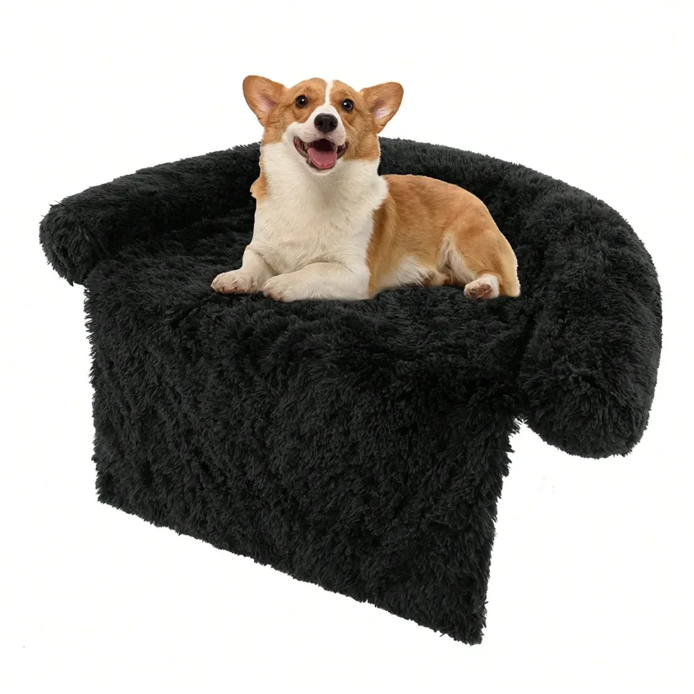

Dog Supplies Pet Furniture And Beds Dog Bed Plush Calming Dog Couch Bed With AntiSlip Bottom Plush Mat For Small Medium Large Do