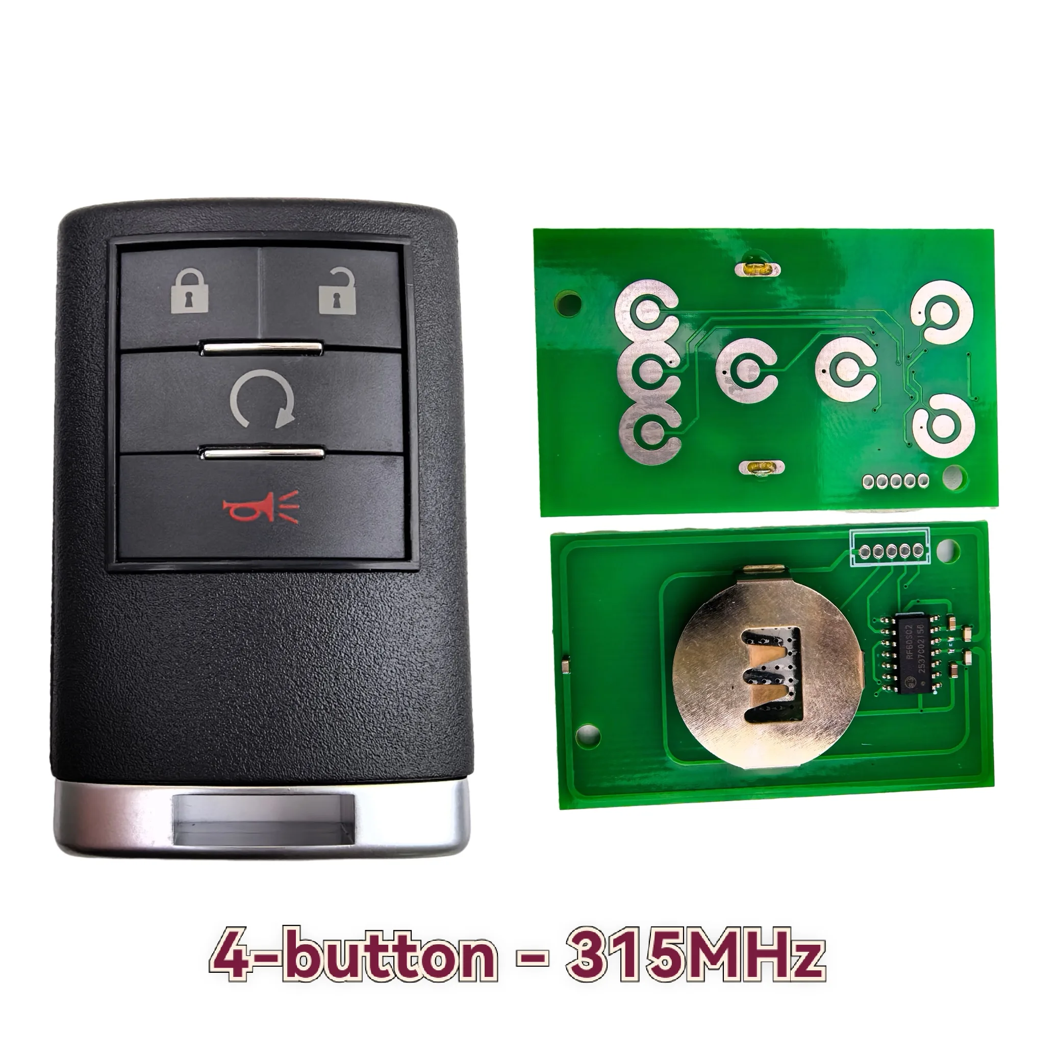 FCC: OUC6000066 315MHZ 4/5/6 Tasten Keyless Go Fernbedienung SUV Schlüssel/PCB/Gehäuse für Cadillac Escalade ESV EXT 2007-2014 CTS DTS Schlüssel – Detail 7