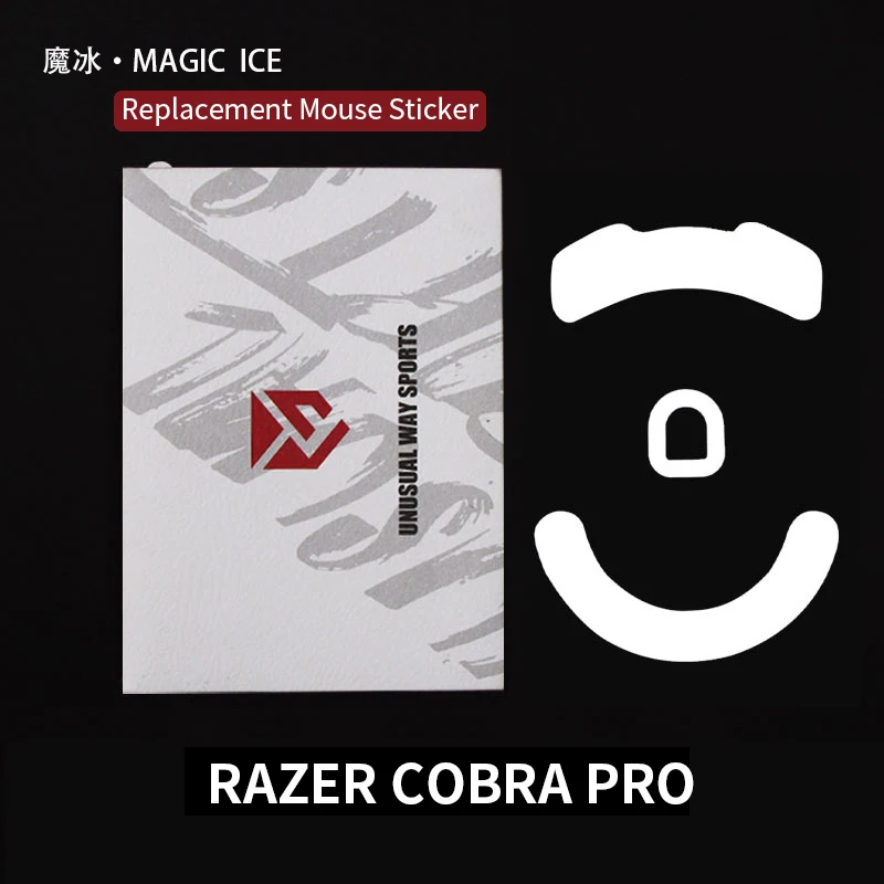 UnusualWaySports Mouse Skates Feet Razer COBRA PRO Cambered Surface PTFE Anti Collapse Magic Ice Pink Black Silver Fox