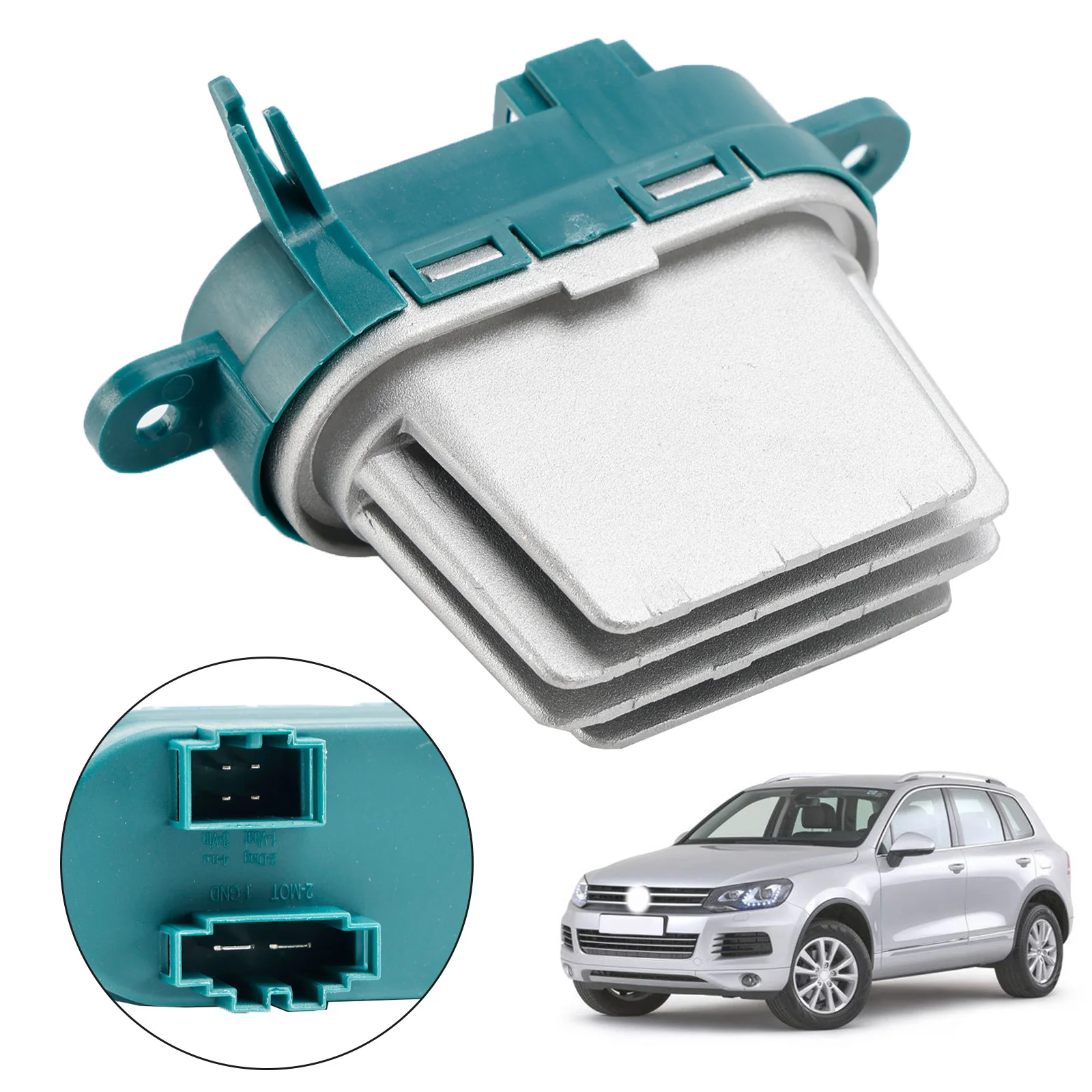 Artudatech Heater Blower Fan Resistor 7L0907521B For Audi Q7/VW Touareg Sharan Car Accessories