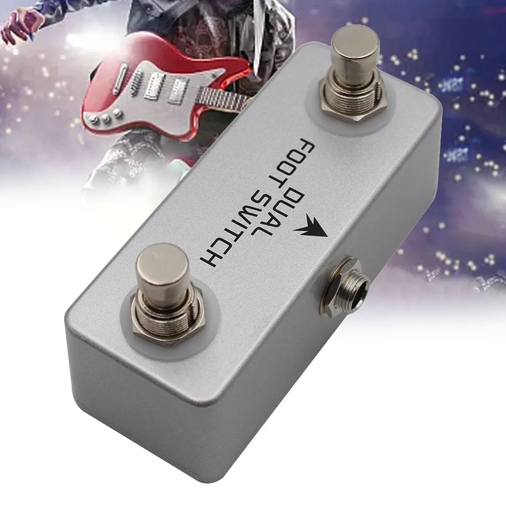 Metal Footswitch Pedal True Bypass Switch Studio Recording 95mm X 40mm X 50mm Compact Size Robust Construction