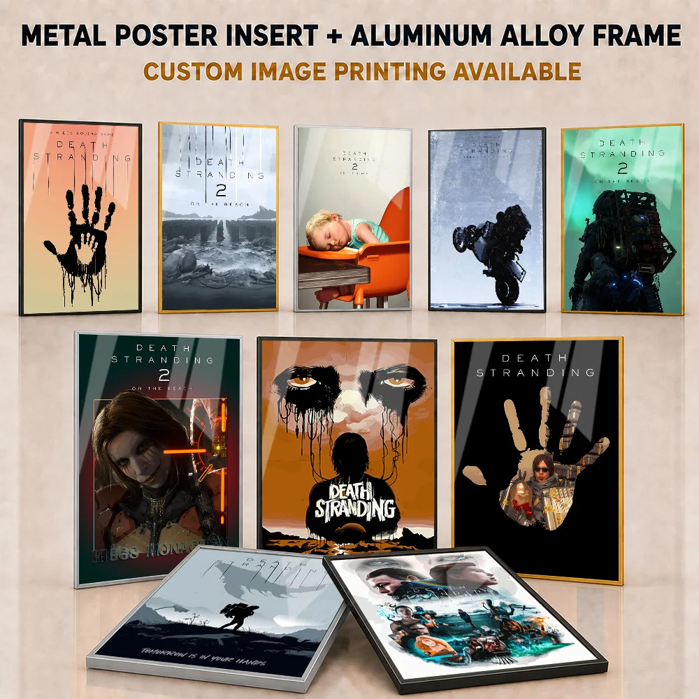 Death Stranding Framed Metal Poster Personalized Atmospheric Survival Mission Wall Art Made For Streaming Studio Explorer Gift