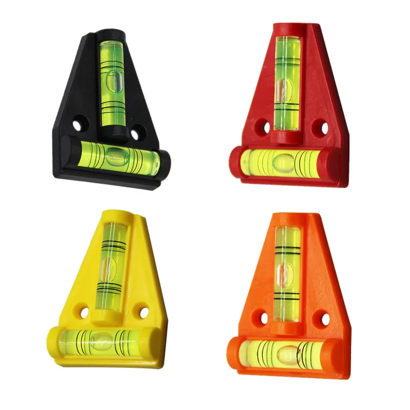 2pcs Vial T Type Spirit Level Measurement Instrument Triangular Plastic level indicator Shell