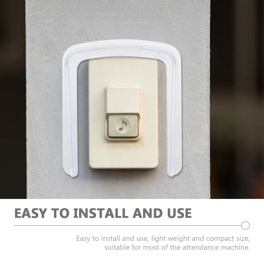 

Clear Acrylic Rainproof Doorbell Cover Waterproof Cover for Control Attendance Machines Protector