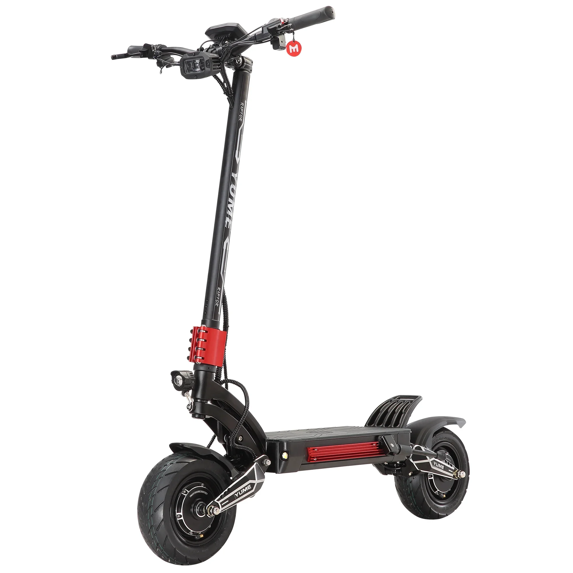 EU 2024 Electric Scooter YUME Raptor 6000W 60V 30AH Dual Motor Escooter Max Speed 85km/h wheels foldable off road Max Range 90km