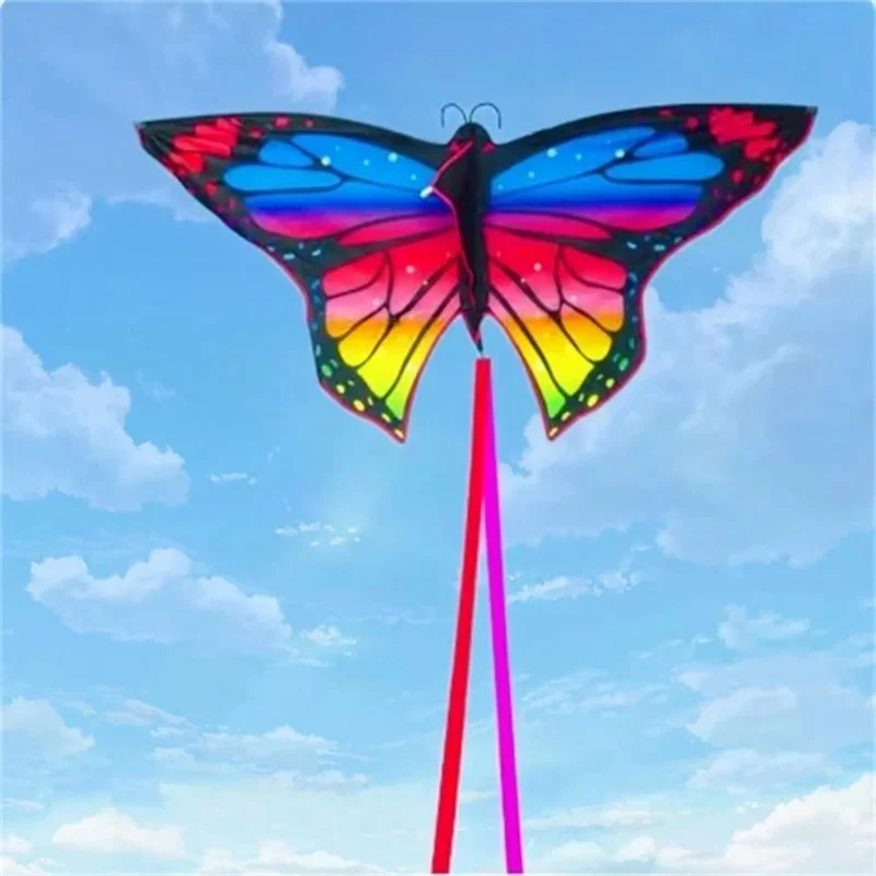 จัดส่งฟรีผีเสื้อ kites สําหรับเด็ก kites string line ผ้าไนลอน ripstop ของเล่นสนุกเกมกลางแจ้ง flying bird kites papa