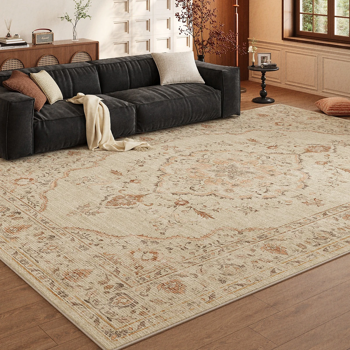 Retro Persian Rugs Living Room Carpet 200x300 Large Area Floor Mat Decor for Room Cloakroom Bedroom Rug 카페트 거실 대형 Alfombra Salón