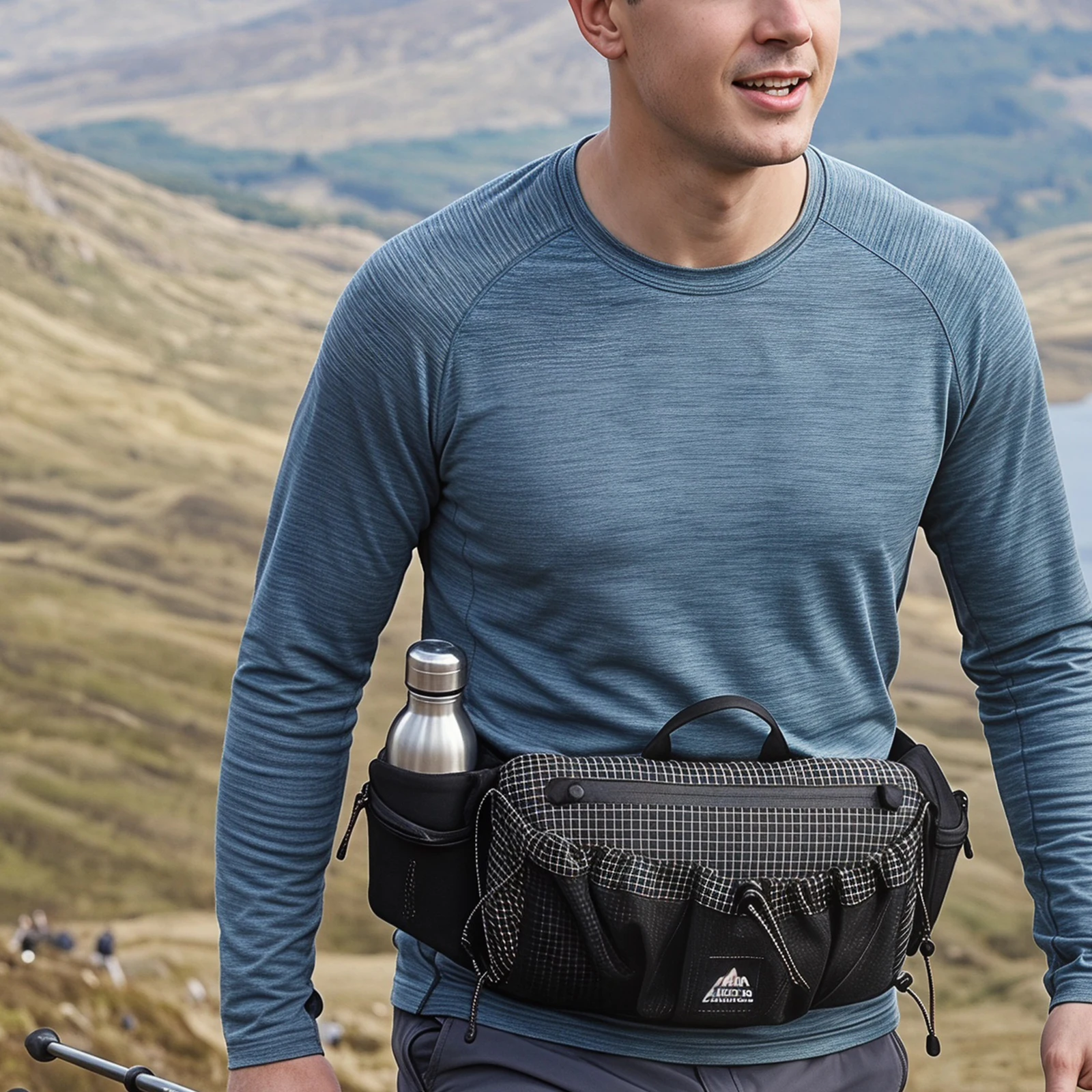 Outdoor Camping Waist Pack Adjustable Strap Lightweight Cycling Chest Bag Breathable Shoulder Packs Multi-Functional Hiking Bag