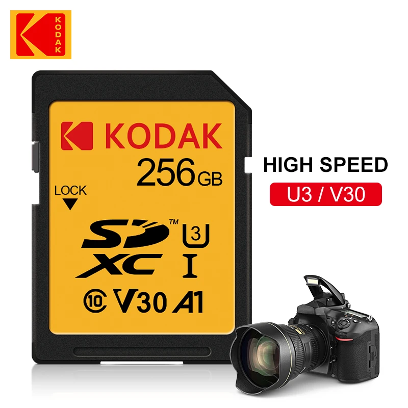 Kodak Extreme Pro Memory Card 32GB 512GB SDHC Card 128GB 64GB 256GB SDXC SD Card Camera Class10 UHS-I 100MB/S Real Capacity