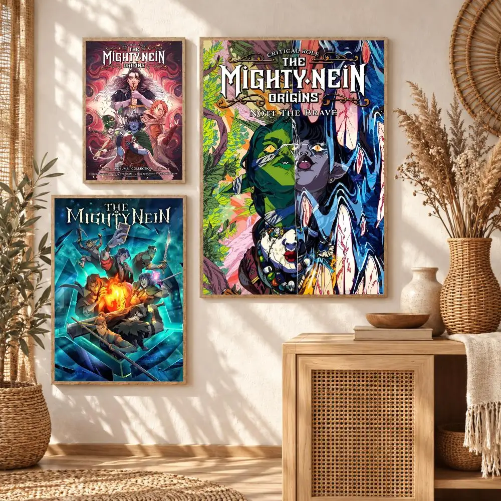 Anime Game The M-Mighty Nein Painting Calligraphy Modern Canvas Wall Art Prints for Living Room Decor | Wall Decals