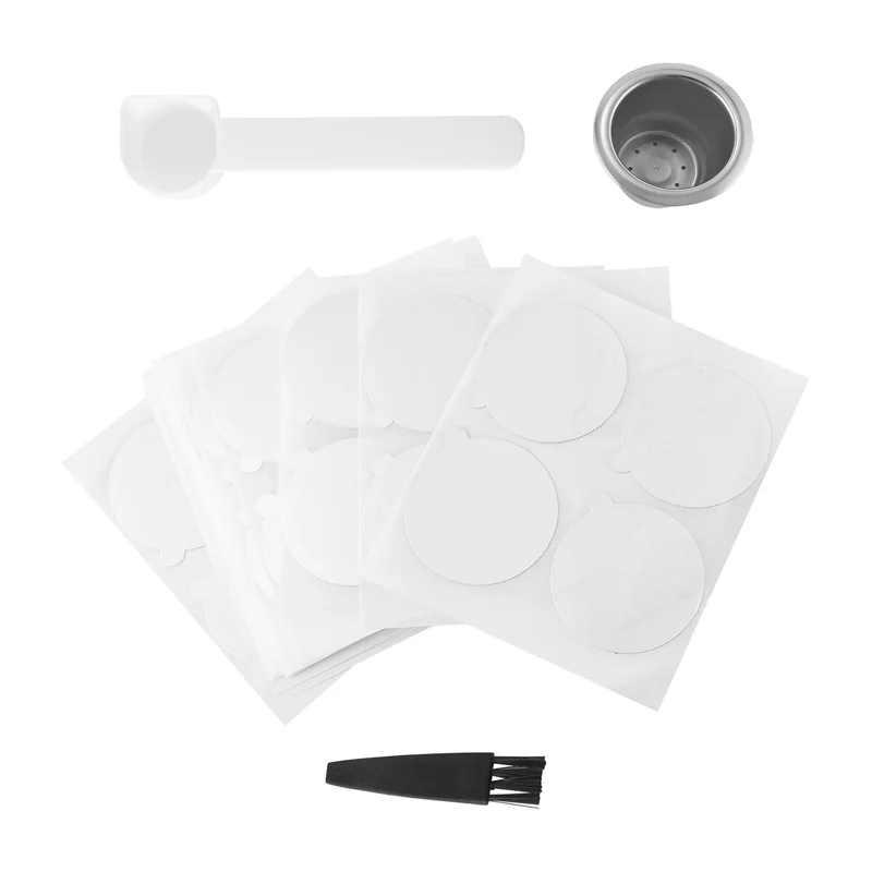 ABBK-1 dosettes 100 joints en acier inoxydable rechargeable Nespresso café Capsule réutilisable pour Machine Nespresso expresso cafetière C