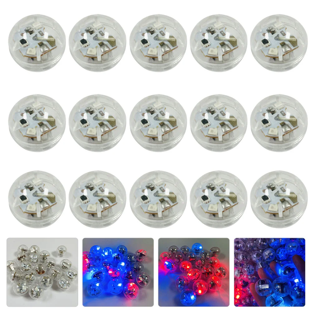 15 Pcs Ball Accessories Toys Luminous Lamp Making Light Miniature Balloon Lights Plastic Multipurpose Flash