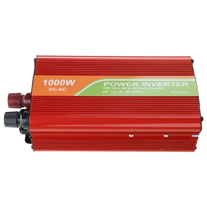 Multiuse 1000W Inverter High Power For Car Boats Workshops Converts 12V To 110V/220V With Low Battery Protections Alarms