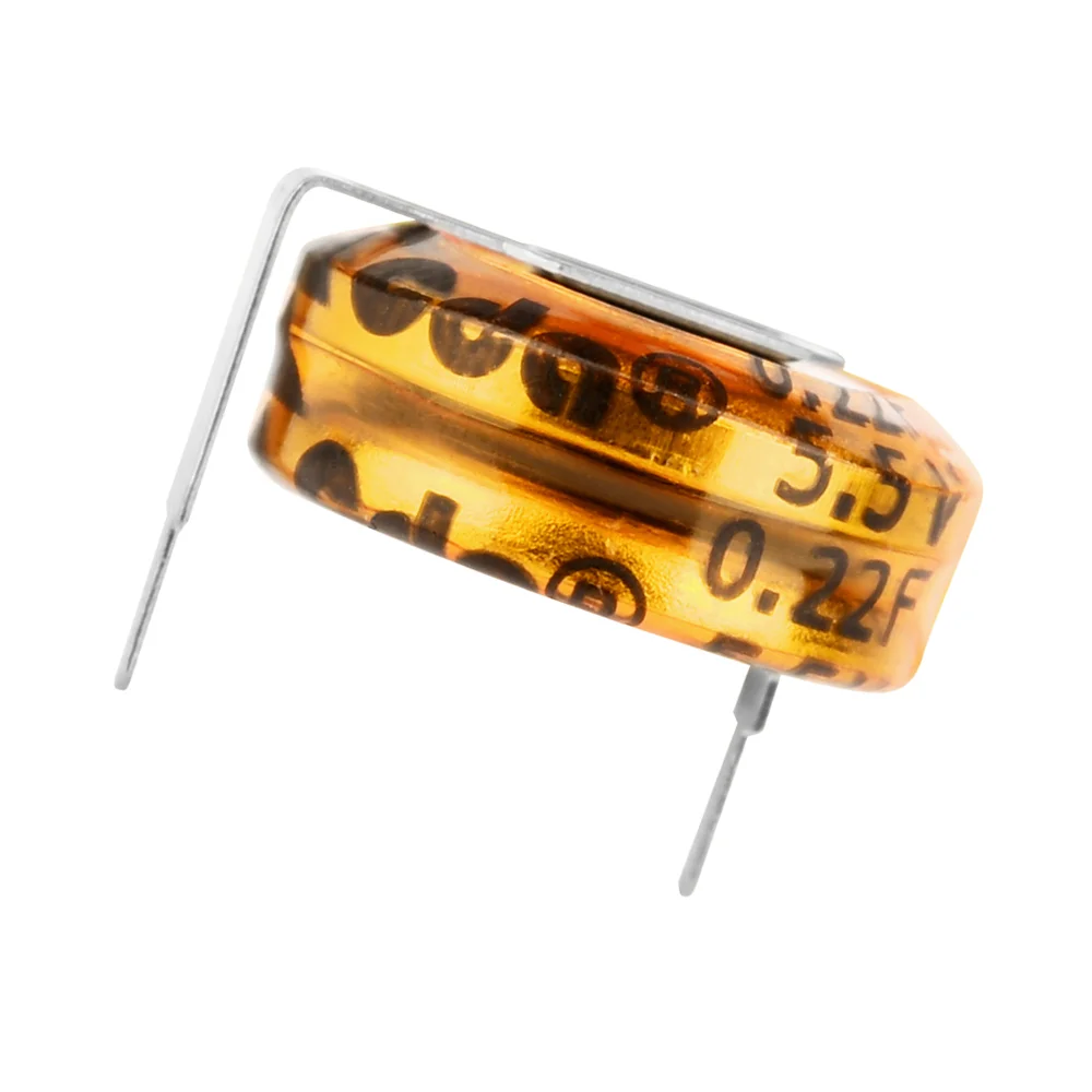 CB Super Capacitors CDA CB5R5334H 0.33F 5.5V H-Type Button Capacitor Farrah SuperCapacitors