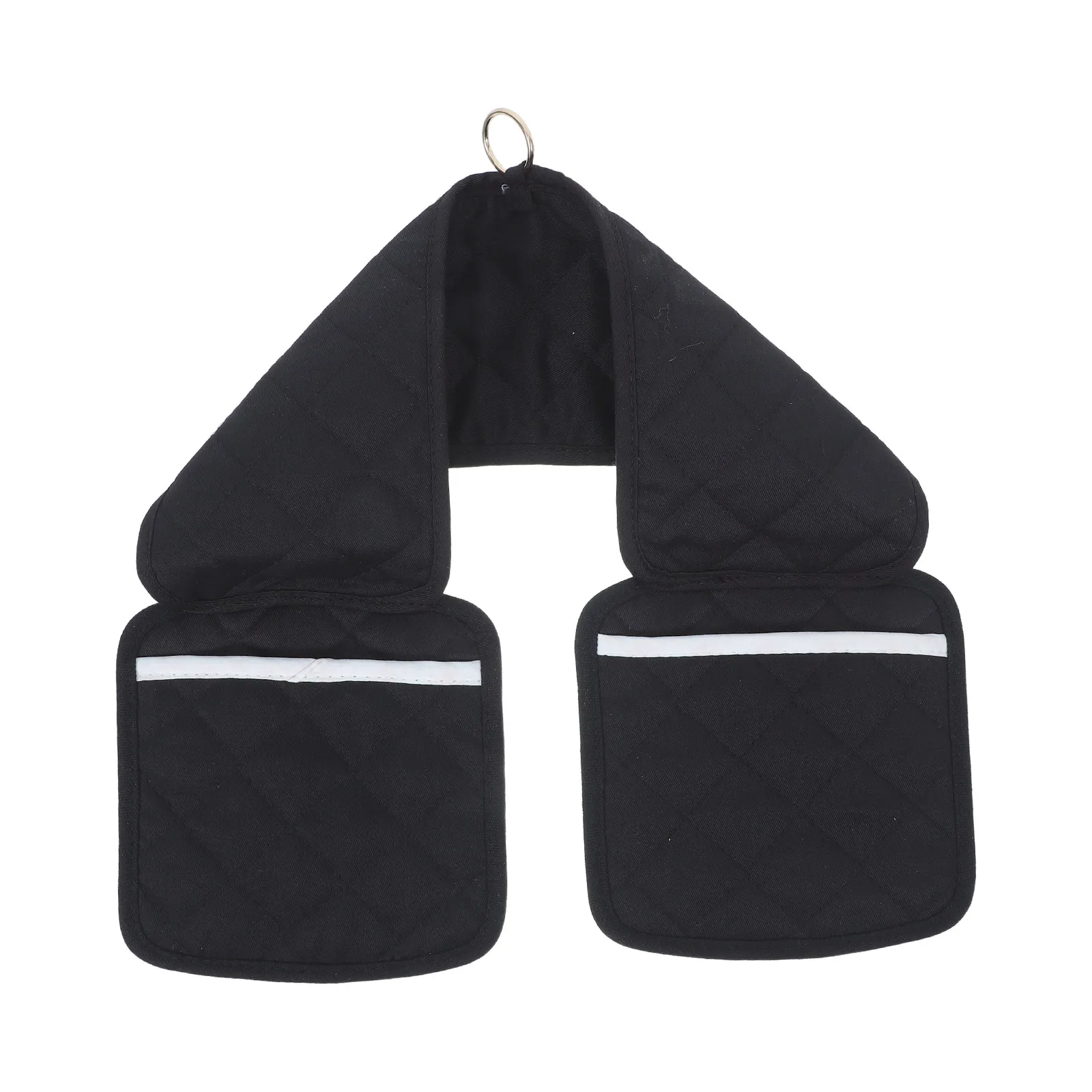 1Pair Heat Resistant Oven Gloves Double Ended Silicone Non Slip Design Kitchen Mittens Safe Baking Bbq Cooking Gloves Black
