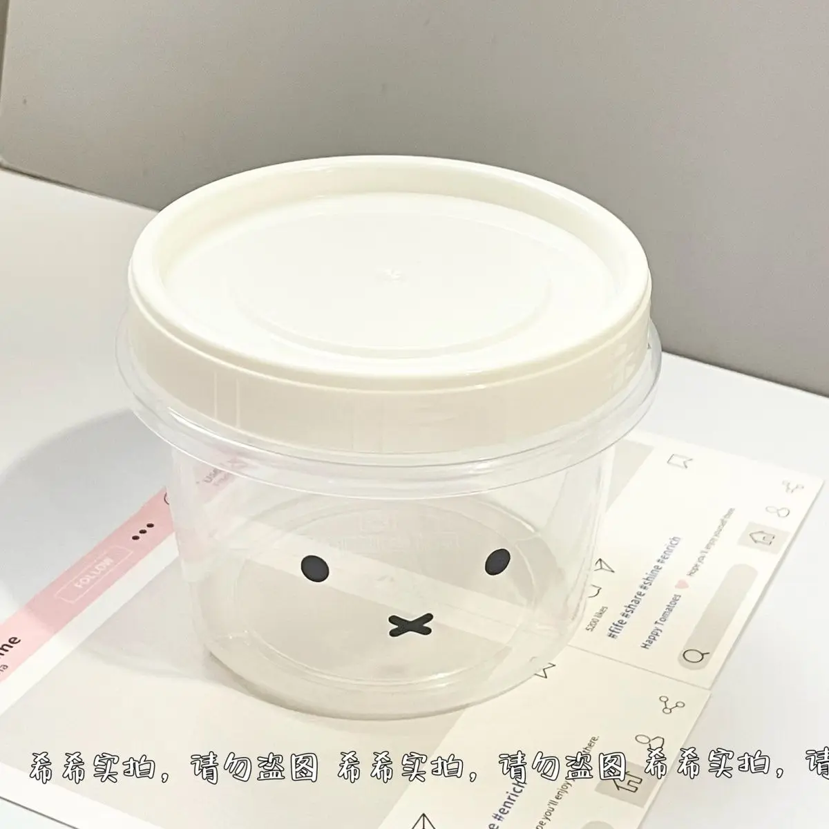 Miffy Lebensmittel-Aufbewahrungsbox für Schüler Obst-Snack Kühlschrank-Organizer – Detail 6