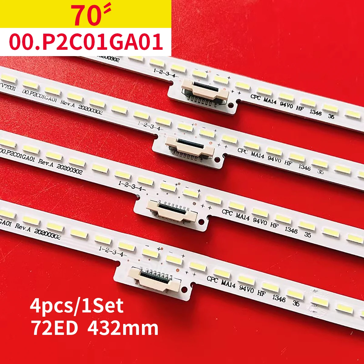 

LED Backlight Strip 72Lamp YLT SYV7031 00.P2C01GA01 ND4Y700LNX0 for KDL-70W830B KDL-70W850B KDL-70W855B KDL-70W856B KDL-70W857B