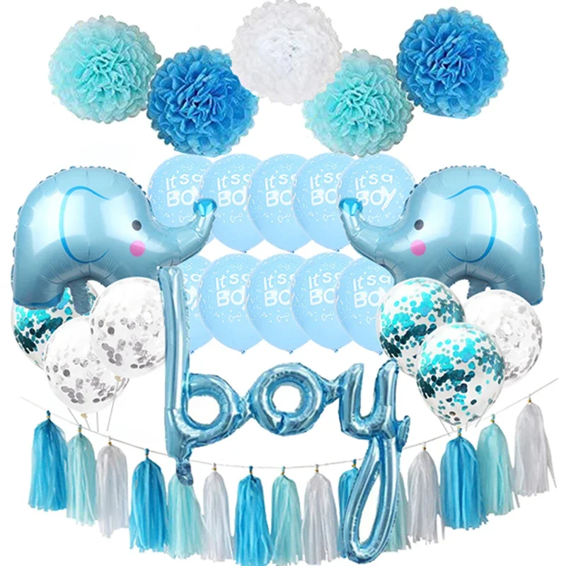 Baby Shower Party DIY Decorations Boy Girl Decorations It's A Boy Baby Balloons Gender Reveal Kids Birthday Party Gifts Supply