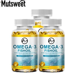 Mutsweet Omega 3 Fish Oil Capsules Support Brain Nervous System Improve Memory and Intelligence & Skin Health Antioxidant