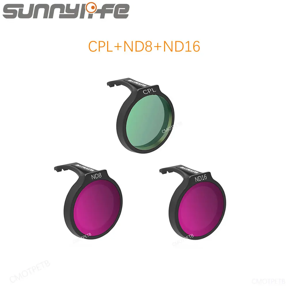 Sunnylife-مجموعة فلاتر عدسات الكاميرا الاحترافية ، فلتر Dji Neo ، CPL ، الأشعة فوق البنفسجية ، ND16 ، ND32 ، ND ، الملحقات