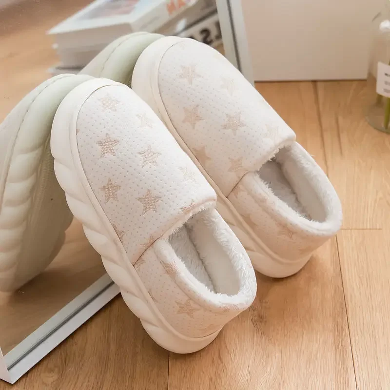 Star Print Cotton Maternity Slippers for Women Postpartum Late Pregnancy Swollen Feet Seasonal Spring Autumn Winter