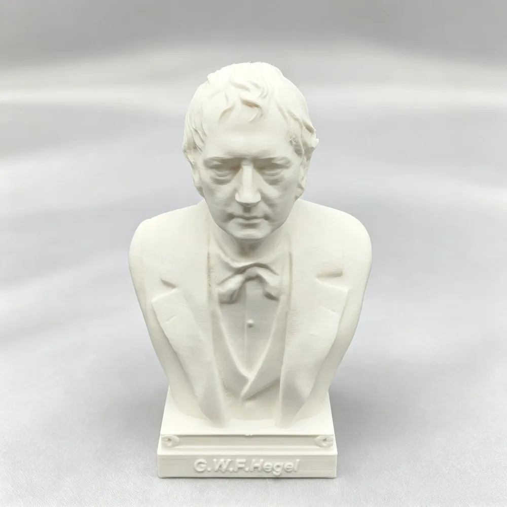 10cm/15cm/25cm German Philosophers Hegel Decorative Bust Statue Ornaments and Models 3D Printed Figurine Miniature Gift