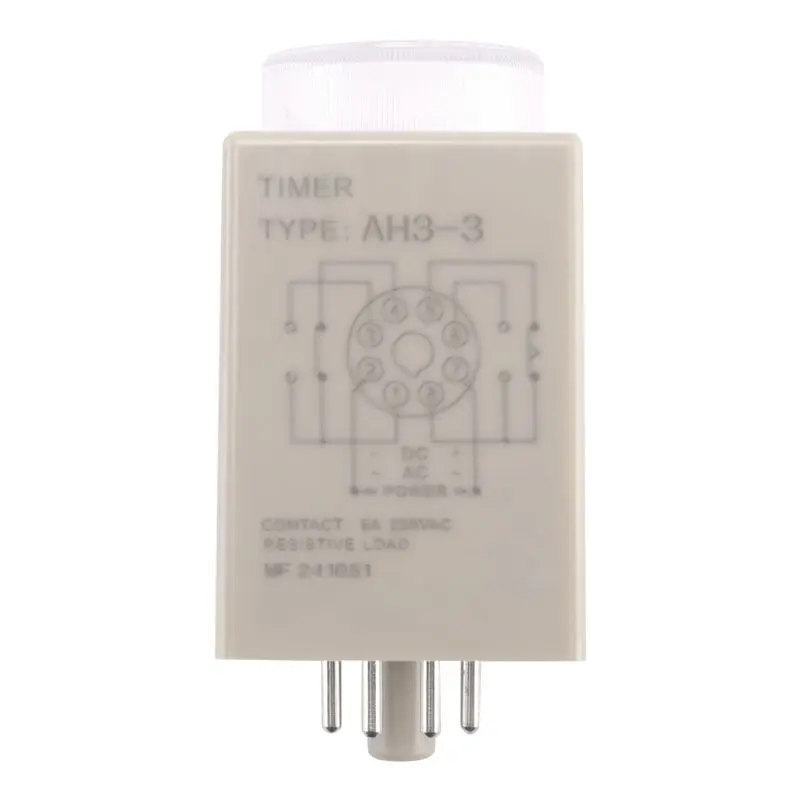 BHBD-3X DC 12V 0-30 Seconds 30S Electric Delay Timer Timing Relay DPDT 8P W Base