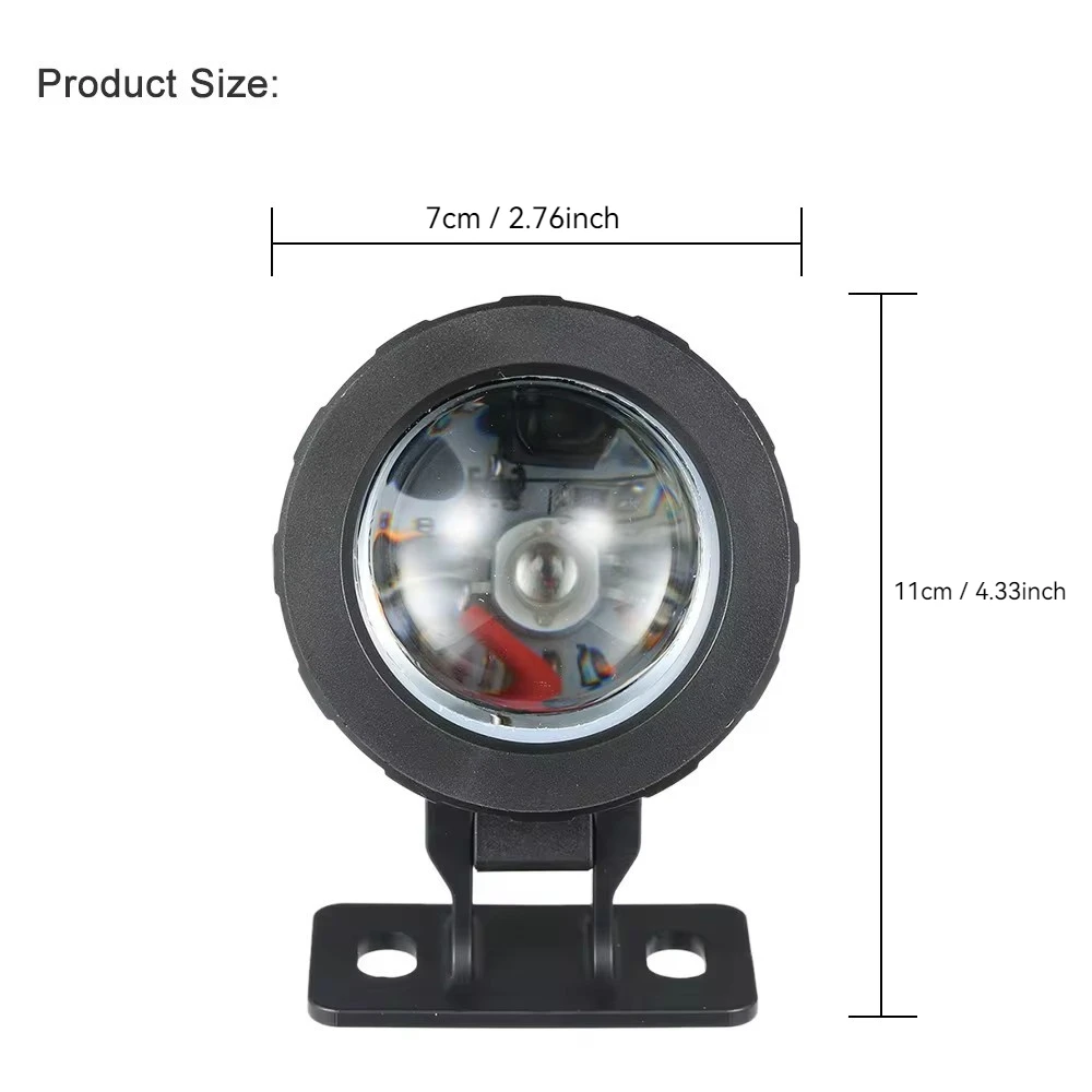 AC/DC 12V 10W RGB LED Underwater Light Submersible Lamp with Remote Control 16 Colors Changing Flash