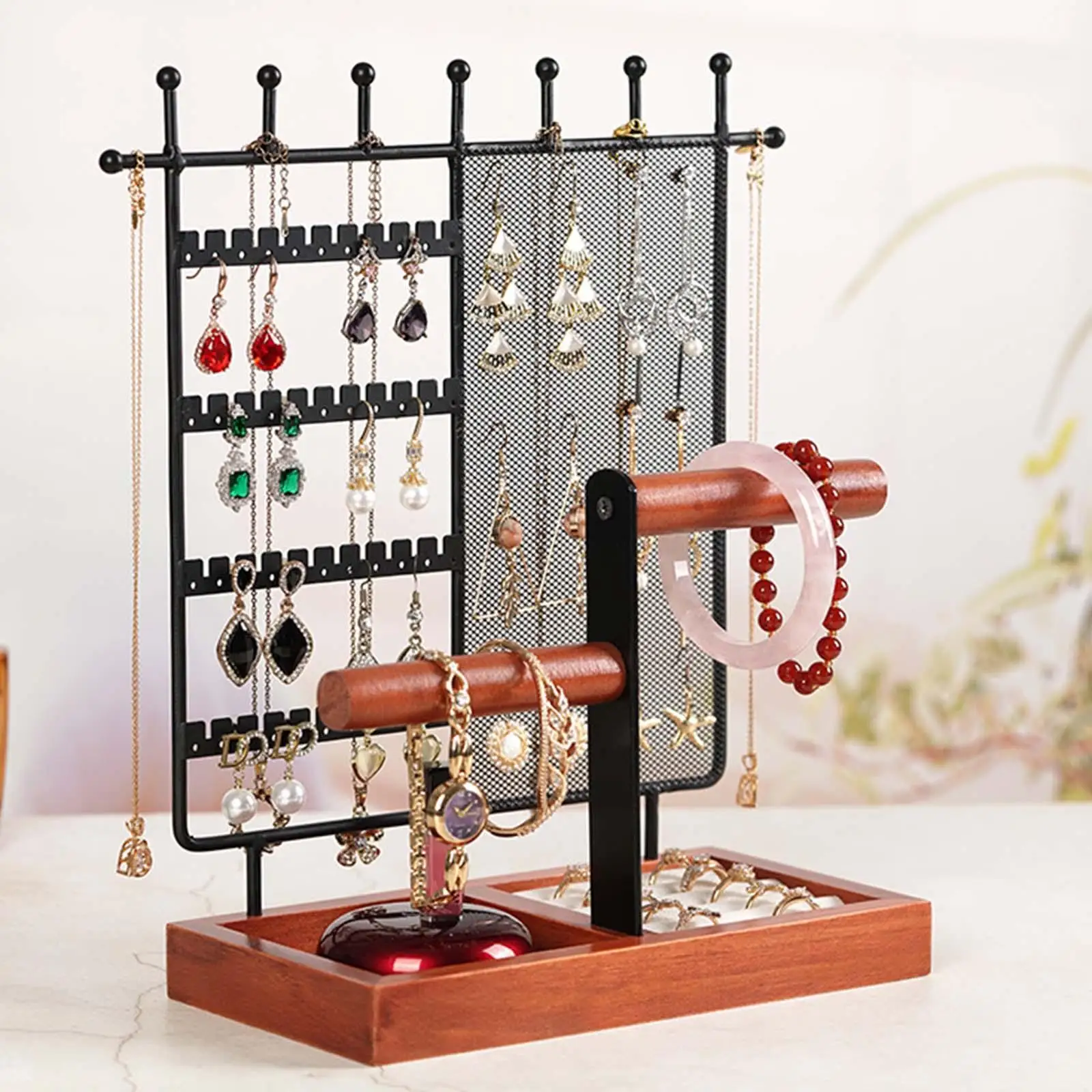 

Jewelry Display Stand Rack Jewelry Organizer Holder Rings Jewelry Tower for Showcase Shop Bedroom Live Broadcasting Dormitory