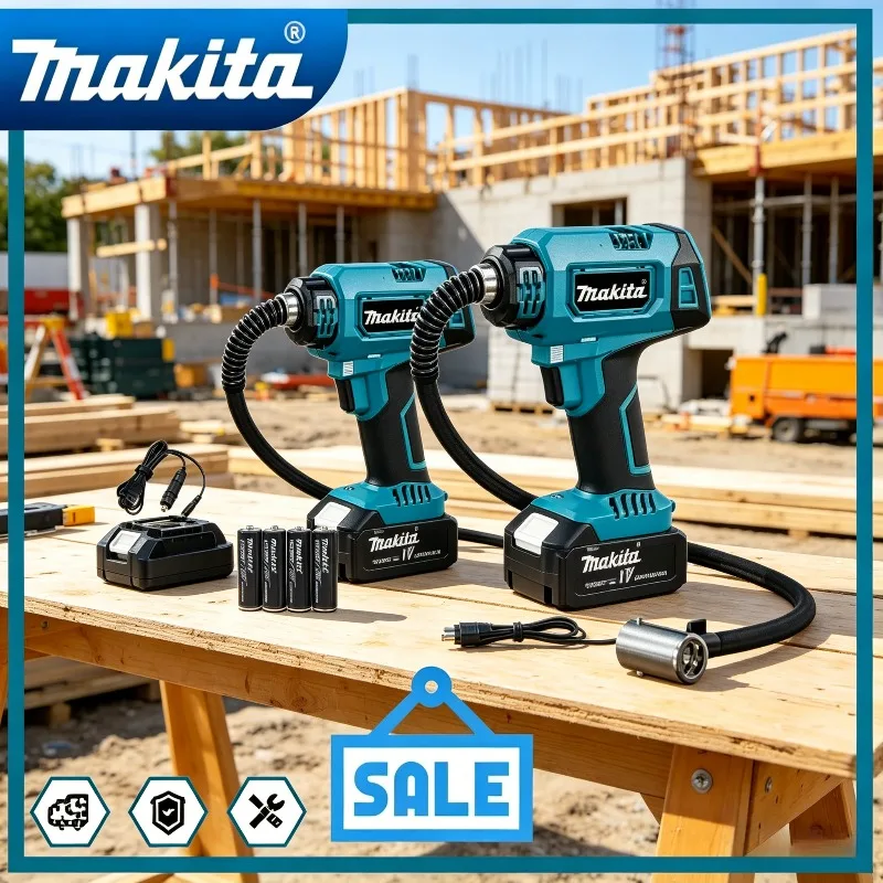 

Makita Rechargeable Cars Handheld Air Compressor 600mm Cordless Portable Electric Air Pump For 18V 12V