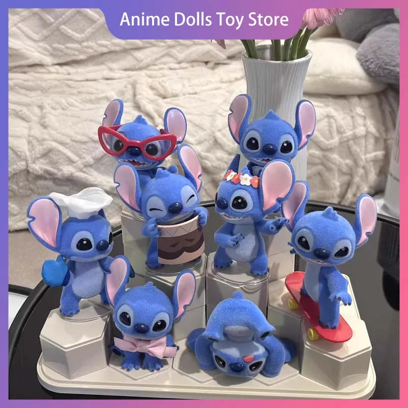 

Подлинная слепая коробка Disney, серия Hello Stitch, милая мультяшная фигурка, модная модель, игрушка, украшение для стола, коллекция, подарок на день рождения
