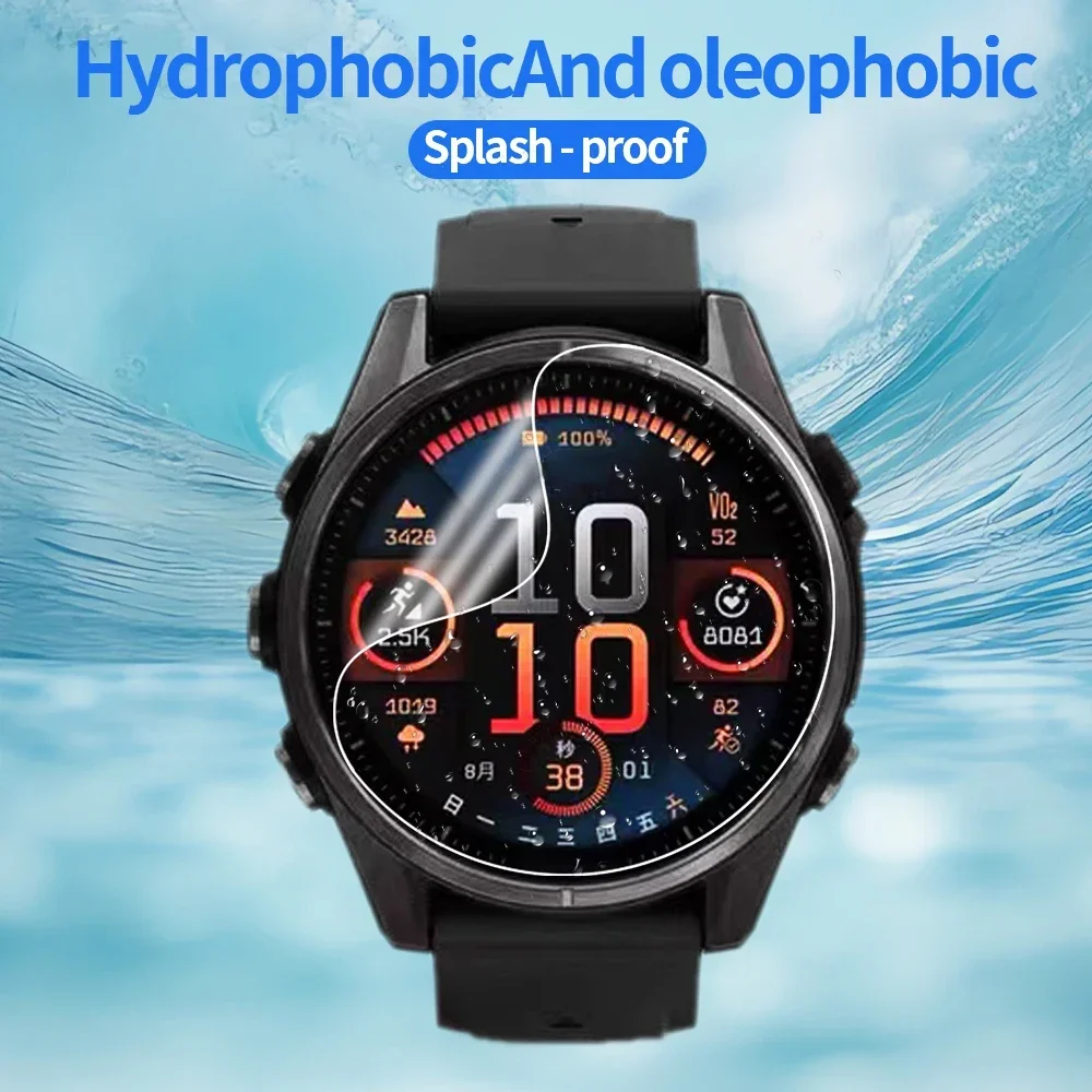 3PCS Smartwatch Hydrogelฟิล์มสําหรับGarmin Fenix 8 Series 43 มม.47 มม.51 มม.TPUป้องกันหน้าจอยืดหยุ่นนาฬิกาภาพยนตร์