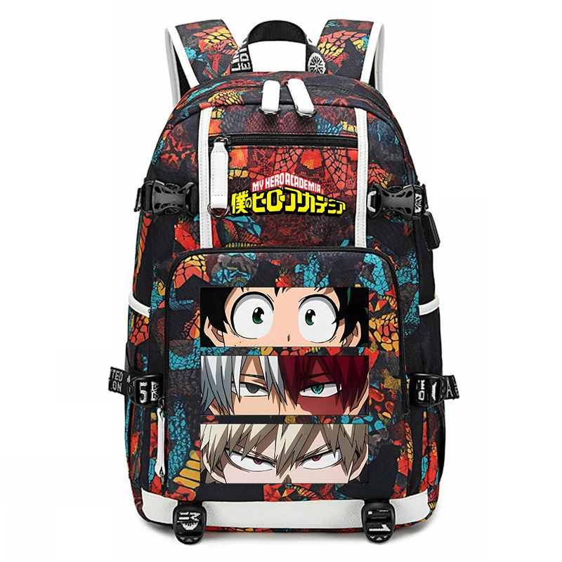 My Hero Academia Anime Backpack Youth Large Capacity Travel Bag Student School Bag Kids Back to School Gift