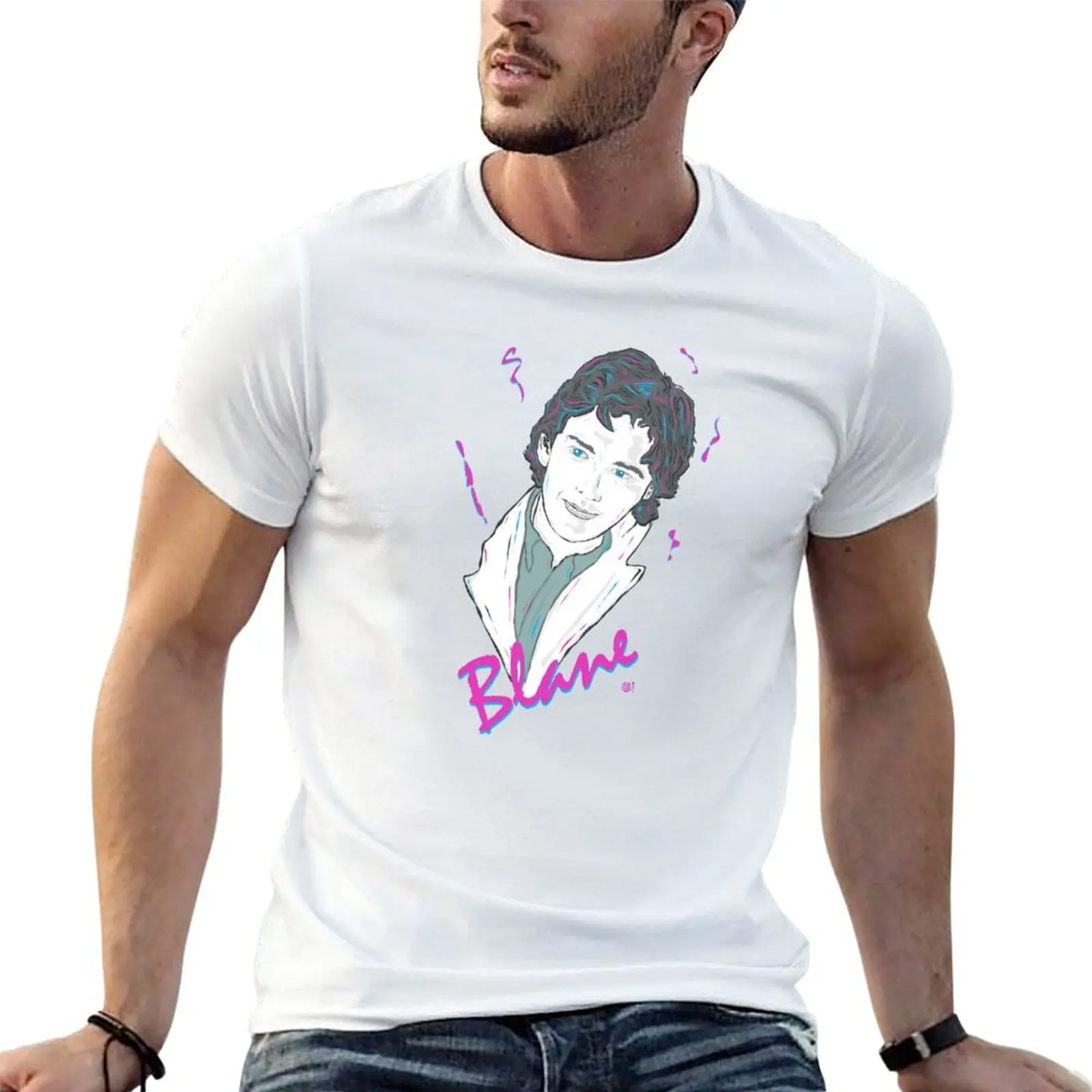 Blane Pink camisas 100% camiseta bonita camiseta paquete blanco hombre negro paquete algodón para algodón - hombre liso en camiseta