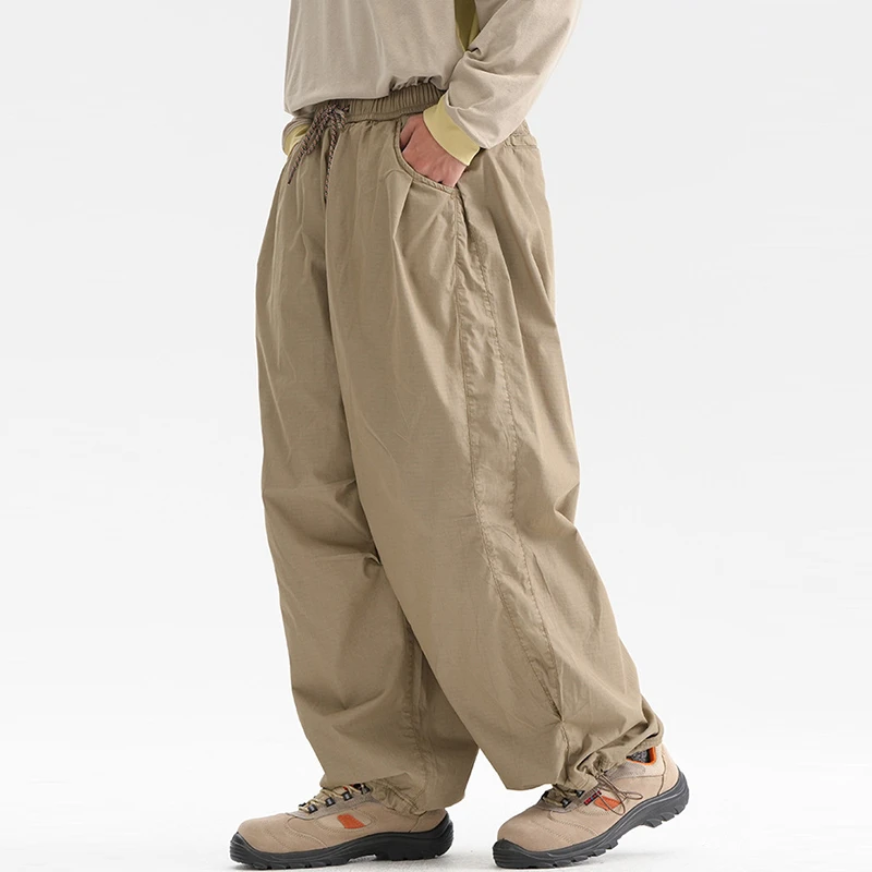 

Мужские повседневные брюки-карго, новинка 2026 года, весенние, простой стиль, однотонные, свободные, удобные, для активного отдыха, N081