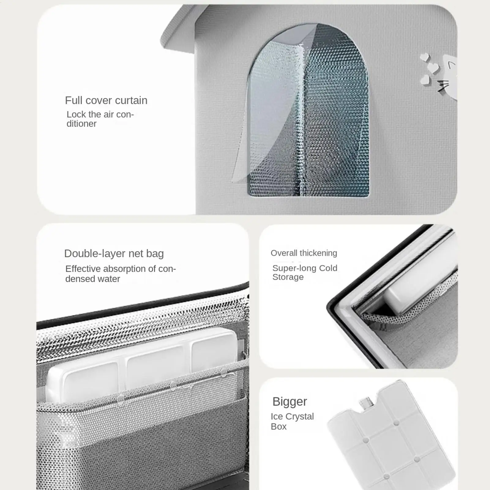 Foldable summer small Cat dog Ice House Air Conditioning BED Summer Cooling Tool Nest Dog Dog Four Seasons Pet Ice House view 6
