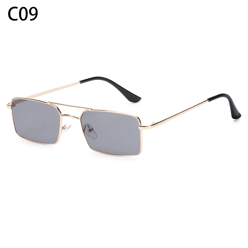 

Classic for Women and Men Metal Frame Sun Glasses Retro Rectangle Sunglasses Small Frame Steampunk Sunglasses