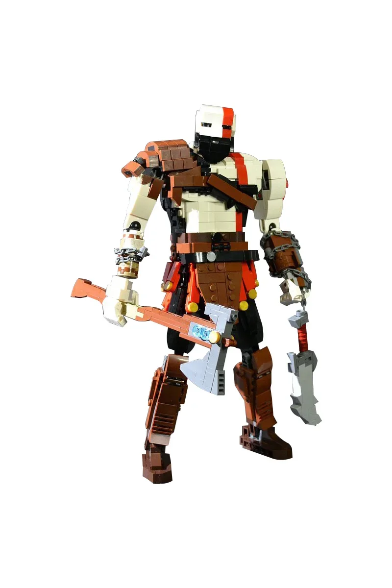 

MOC God of War 2018 Kratos Building Blocks Model Popular Games Kratos Action Figures Bricks Assembly Toys Kids Birthday Gifts