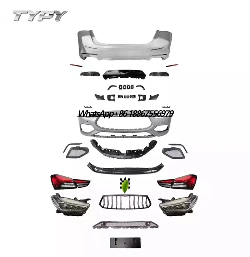 Zubehör für Maserati Ghibli Modena S 2014–2018, Frontstoßstange, hintere Stoßstangengrill-Set, Montage